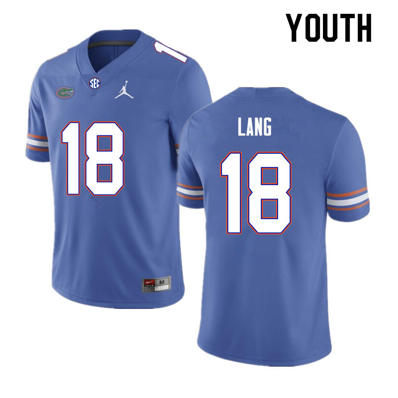 Youth #18 Dante Lang Florida Gators College Football Jerseys Sale-Royal